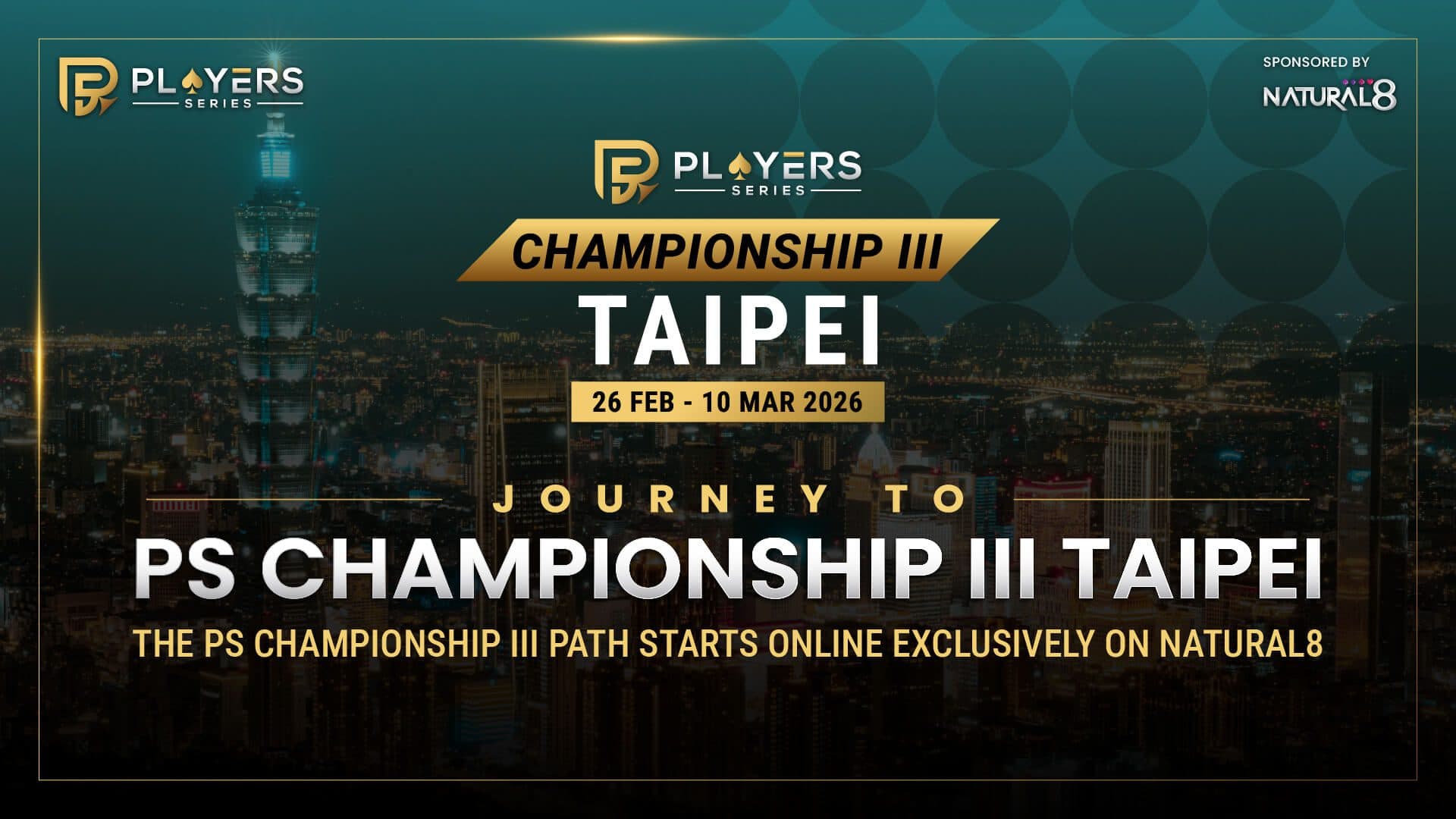 Your Road to the PS Championship III Starts Online, Exclusively on Natural8