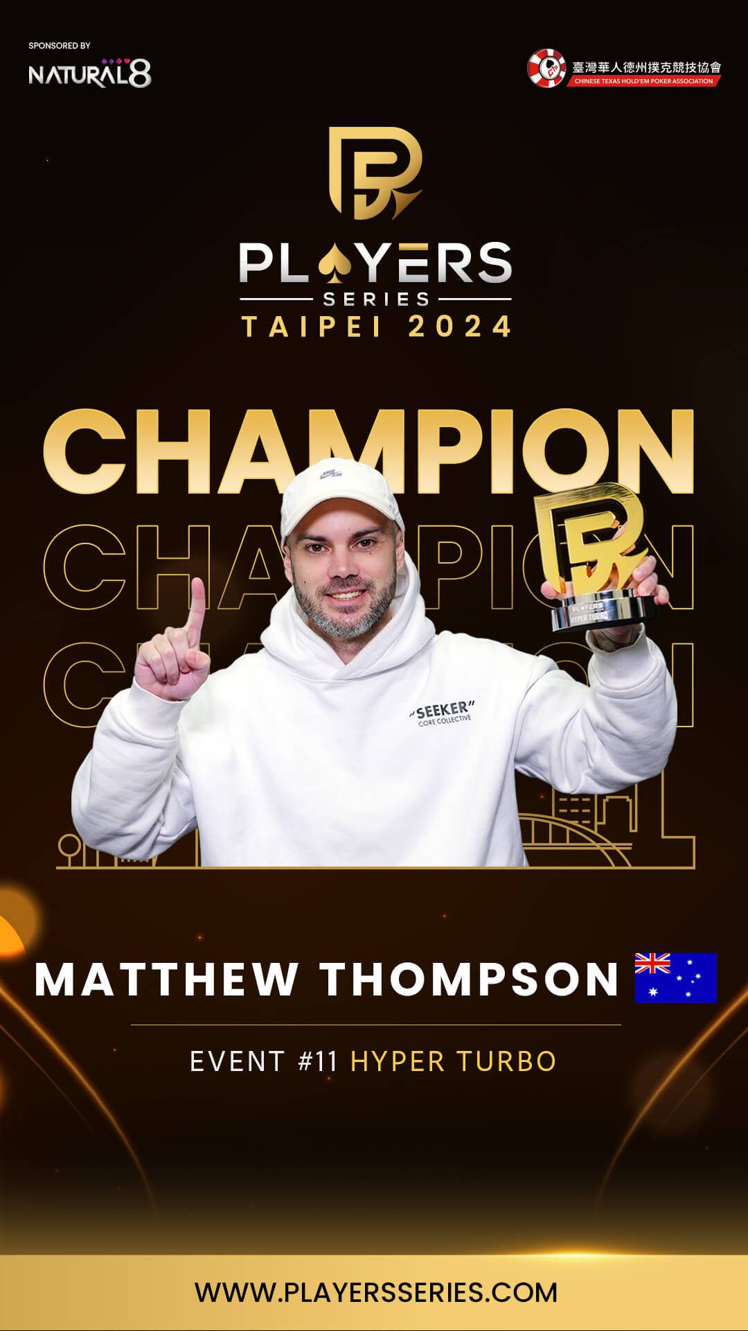 Matthew Thompson, champion
