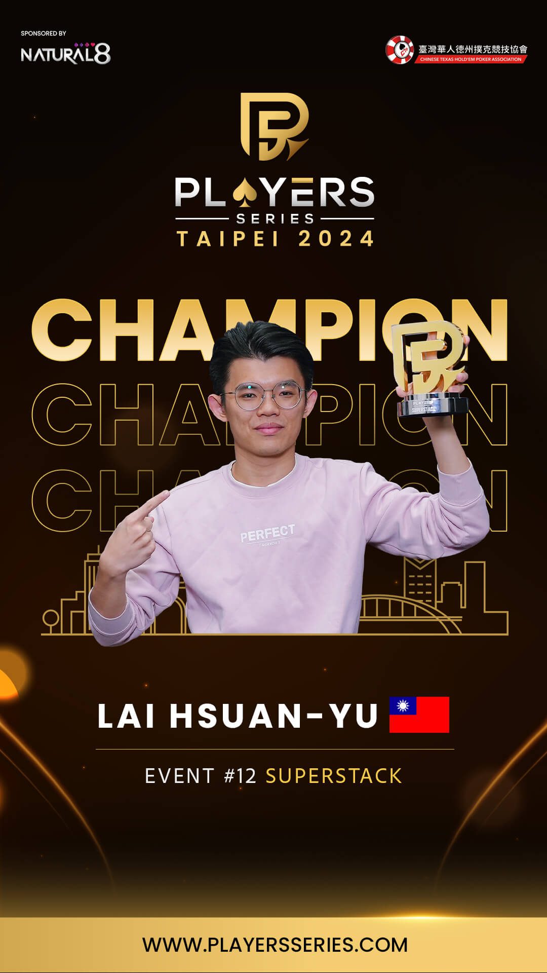 Nick Lai Hsuan-Yu, champion