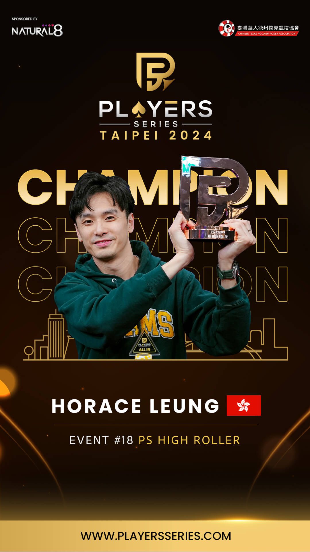 Horace Leung King-Chun, champion