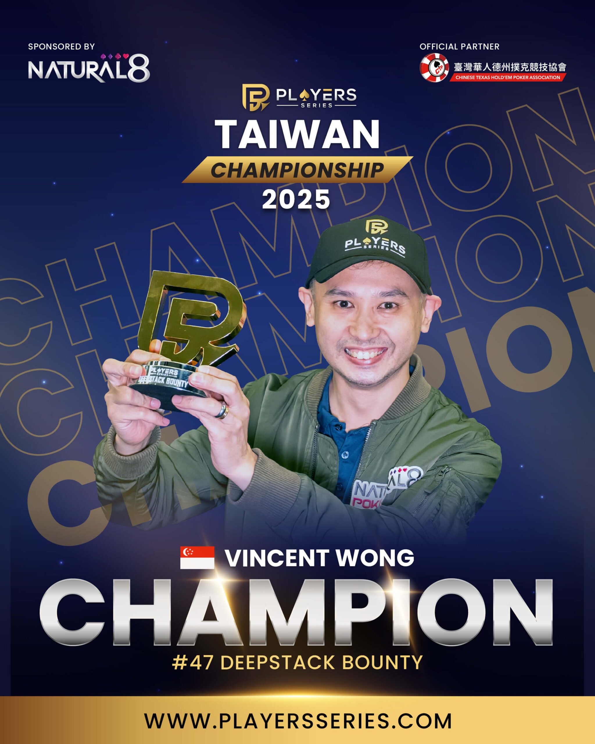 Vincent Wong, champion