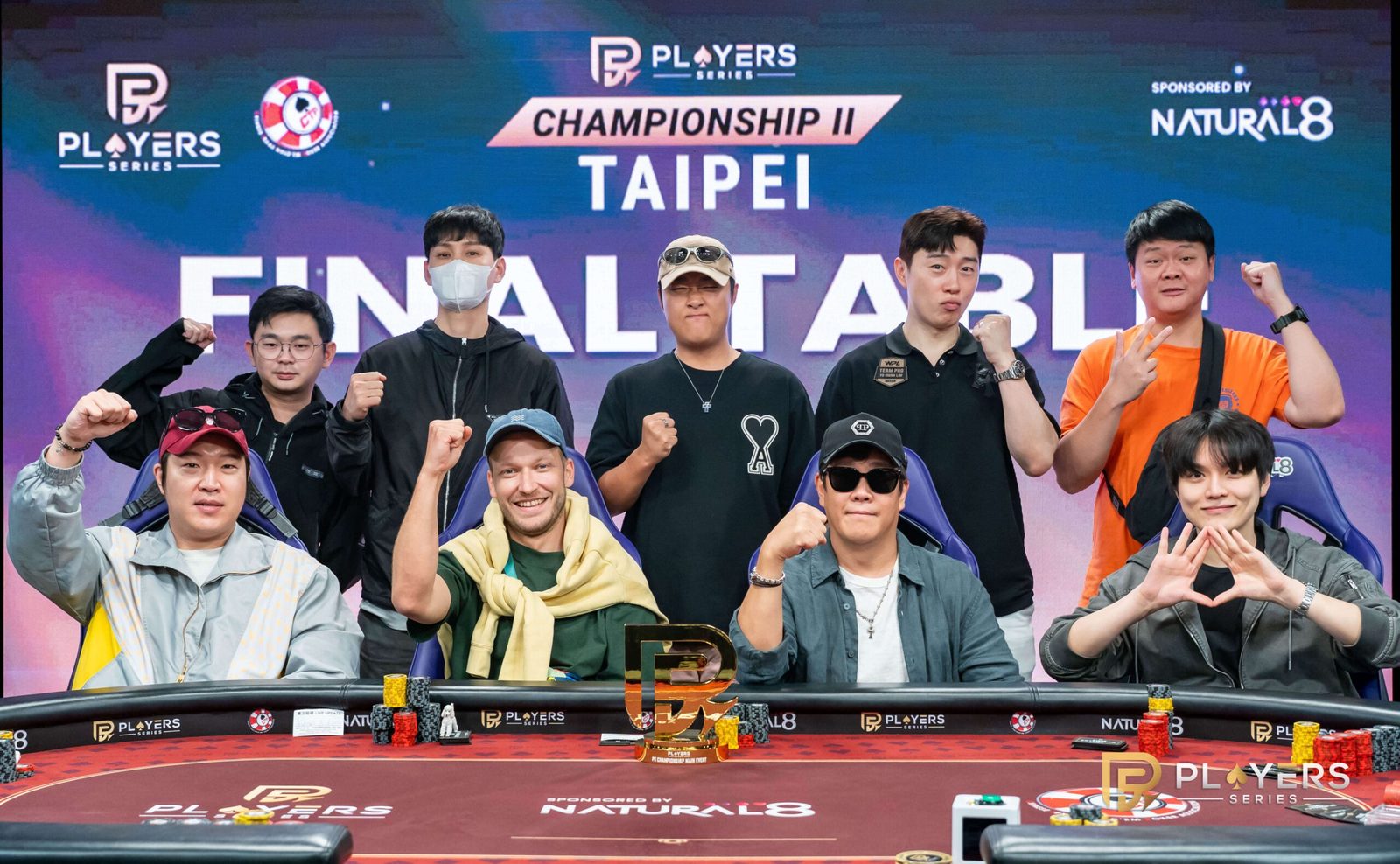Back (L–R): Liew Kai Sheng, Jang Hyun Sick, Ji Young Jun, Lim Yohwan, Wang Shun Ping